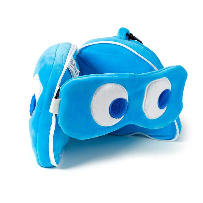 Pac-Man Blue Ghost Travel Eye Mask