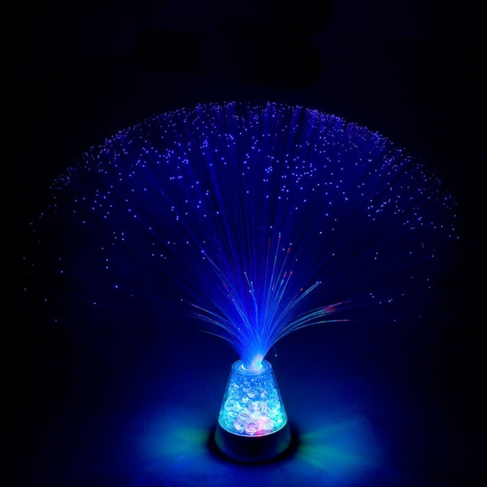 Fibre Optic Ice Lamp - Blue