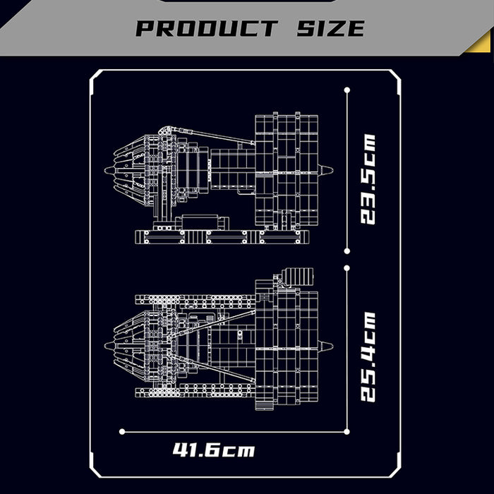 Building Block Sets Aircraft Engine 2256/pcs