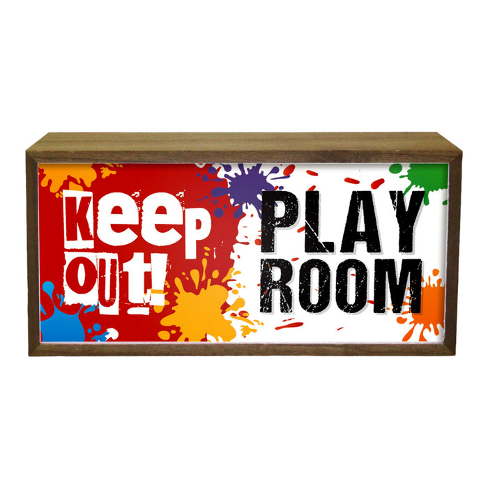 Light Box Kid's Room Keep Out Play Room