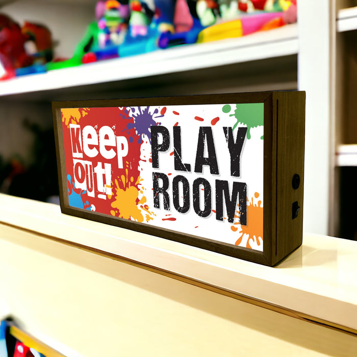 Light Box Kid's Room Keep Out Play Room