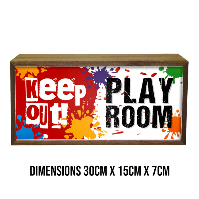 Light Box Kid's Room Keep Out Play Room