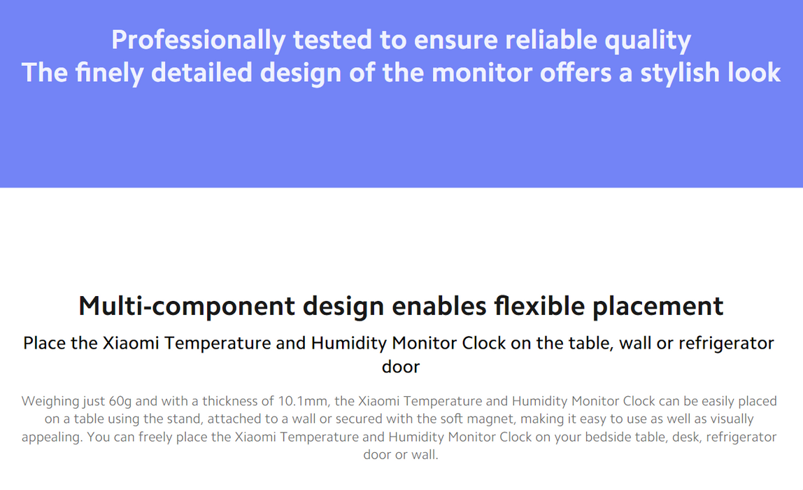 Xiaomi Temperature and Humidity Monitor