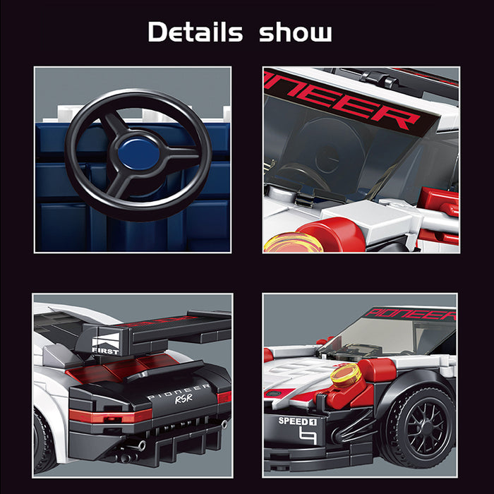 Building Block Sets Sports Car 389/pcs with Showcase