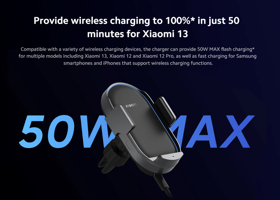Xiaomi 50W Wireless Car Charger