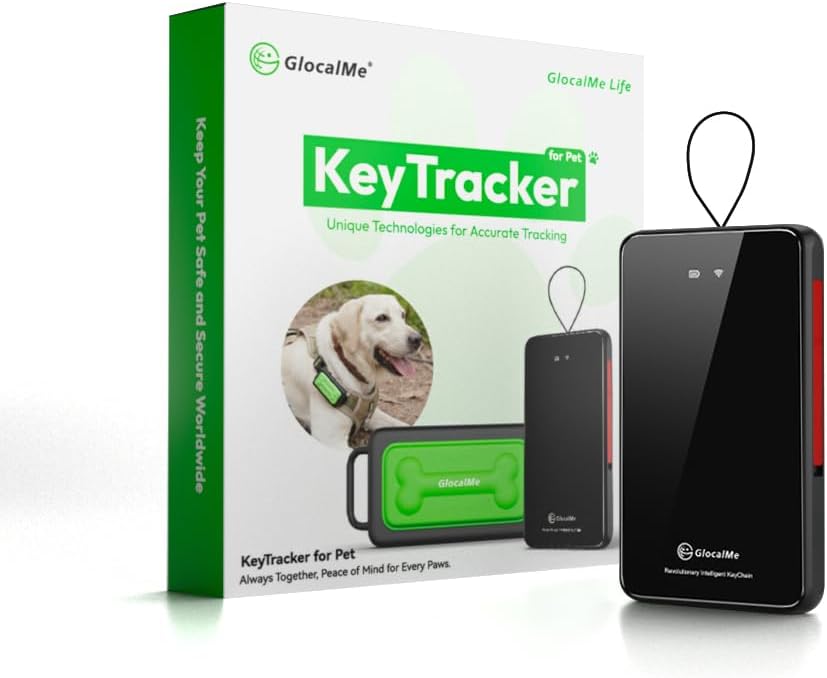 GlocalMe GPS Key/Pet Tracker (1 month Free Location Service)