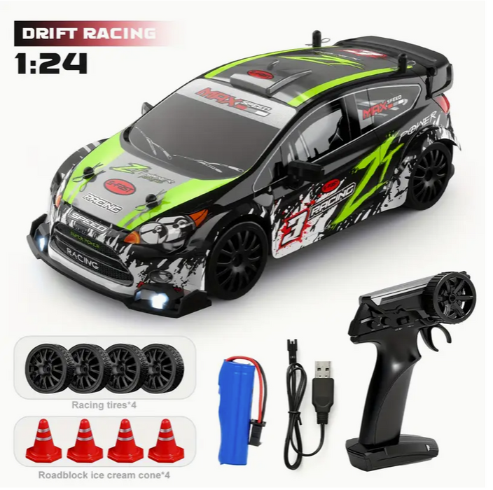 1:24 Remote Control Drift Sports Car Green