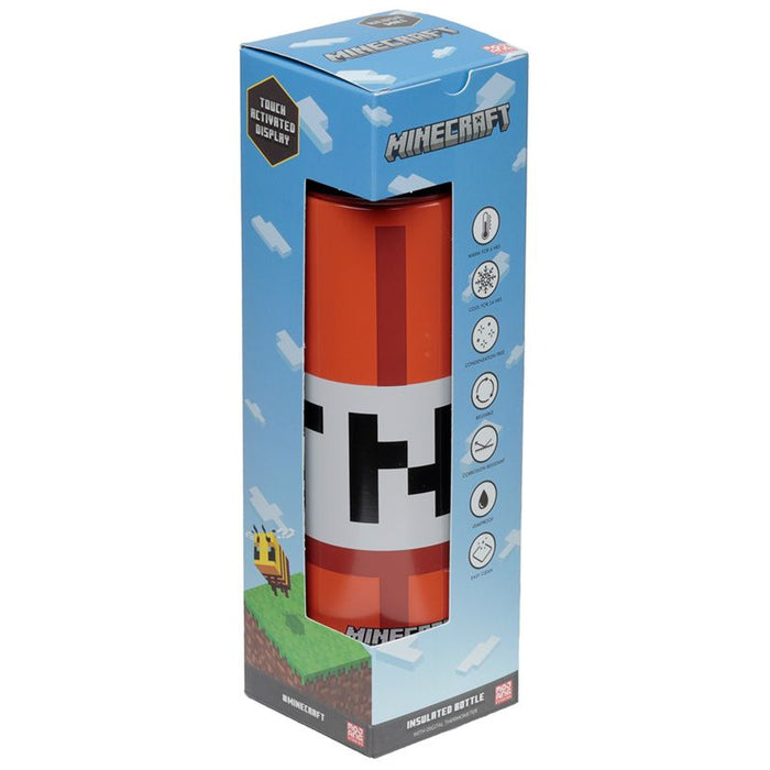 Minecraft TNT Digital Thermometer Bottle