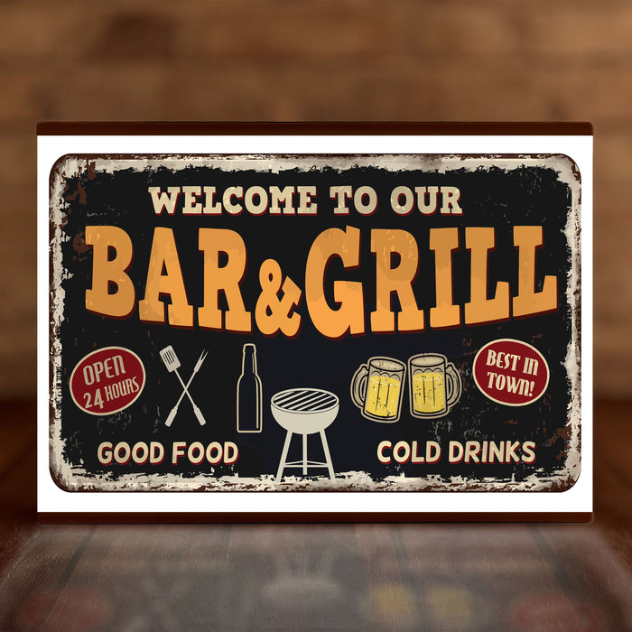 A4 Personalite - Light Box Room Sign XL Bar & Grill