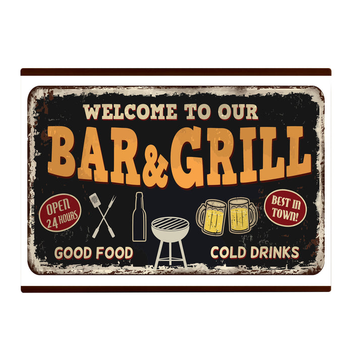 A4 Personalite - Light Box Room Sign XL Bar & Grill