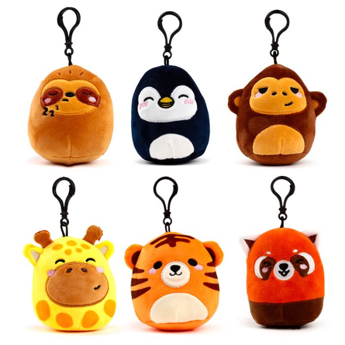 Squidglys Adoramals Zoo Plush Keyring Assortment