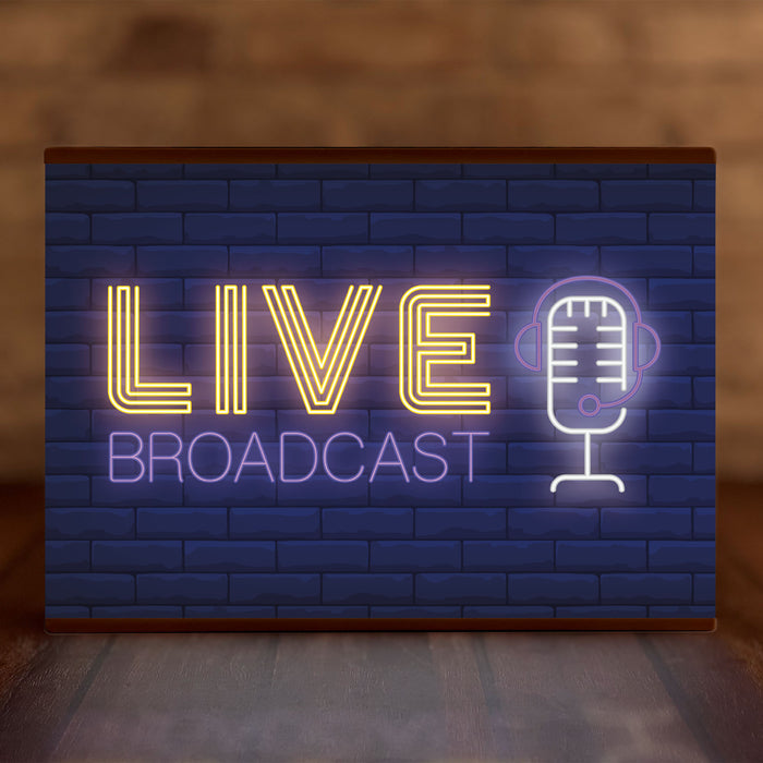 A4 Personalite - Light Box Room Sign XL Live Broadcast