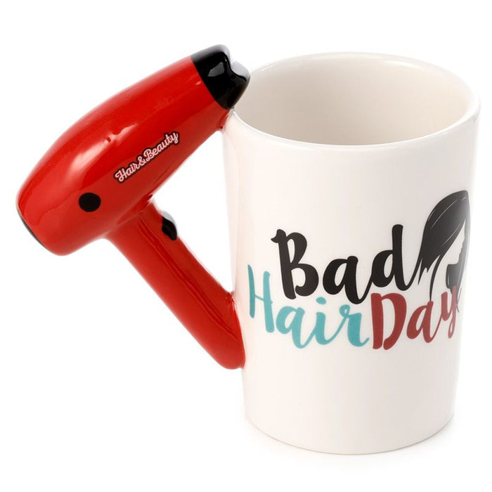 Hair Drier with Slogan Ceramic Mug