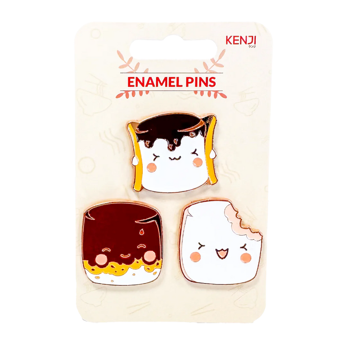 Metal Pin Badge 3pcs -Mallow