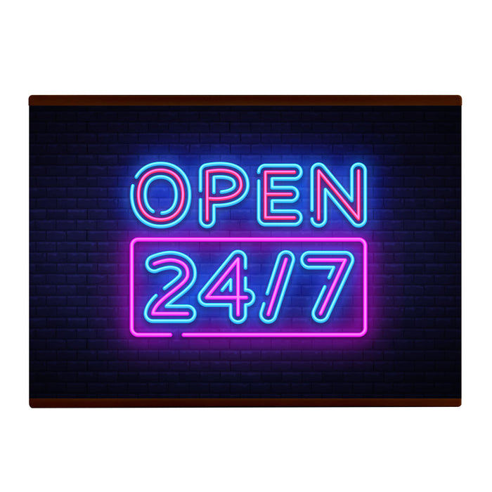 A4 Personalite - Light Box Room Sign XL Open 24/7