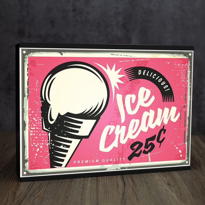 A4 Personalite - Light Box Room Sign XL Ice Cream