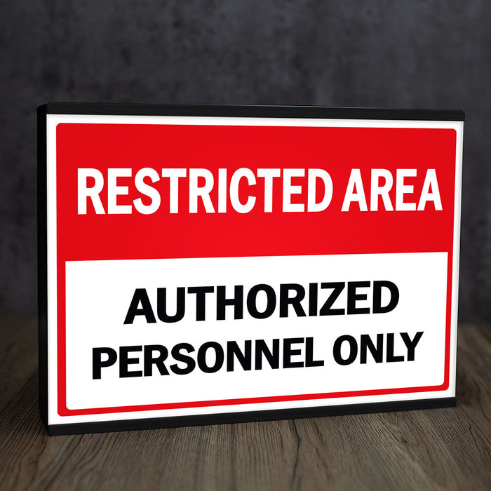 A4 Personalite - Light Box Room Sign XL Restricted