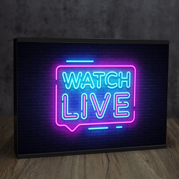 A4 Personalite - Light Box Room Sign XL Watch Live