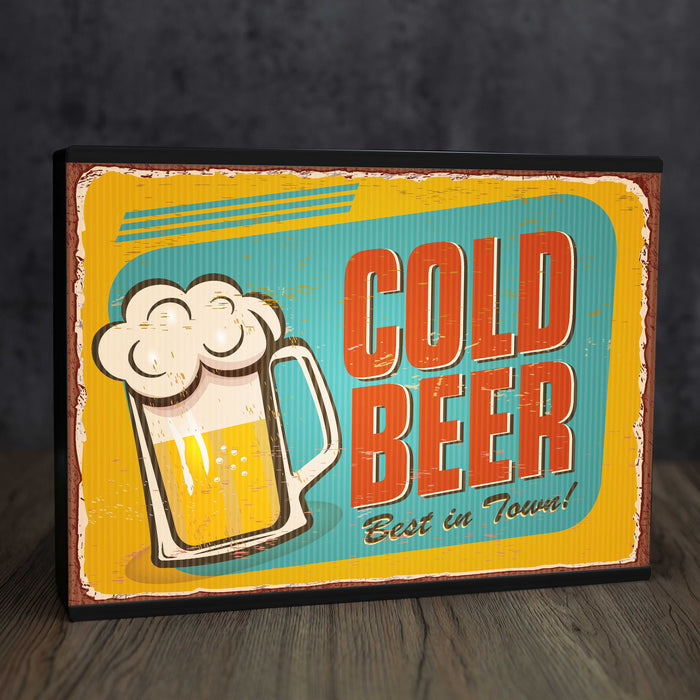 A4 Personalite - Light Box Room Sign XL Cold Beer