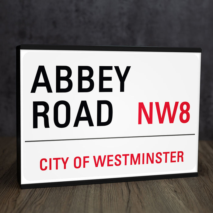 A4 Personalite - Light Box Room Sign XL Abbey Road