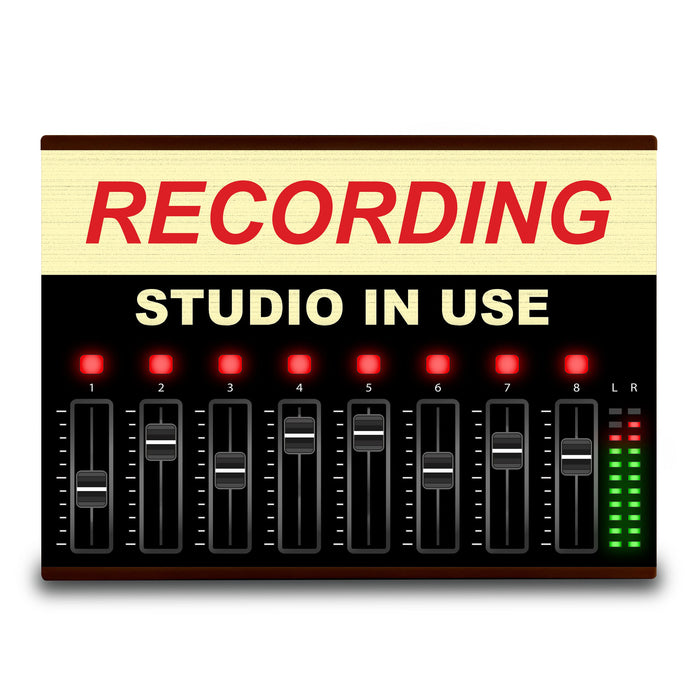 A4 Personalite - Light Box Room Sign XL Recording studio In use