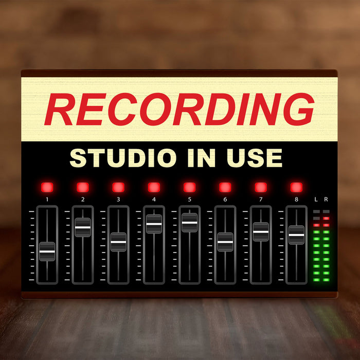 A4 Personalite - Light Box Room Sign XL Recording studio In use