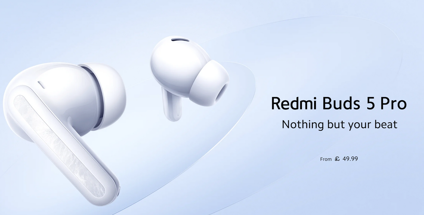 Redmi Buds 5 Pro Moonlight White — GOGO GADGET Redmi Buds 5 Pro Moonlight White — GOGO GADGET