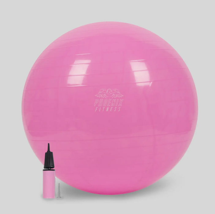 Phoenix Fitness Fit Ball With Pump Pink