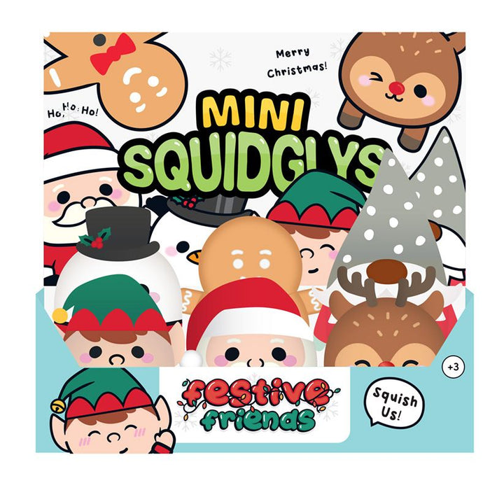 Squidglys Festive Friends Christmas Plush Keyring Assortment