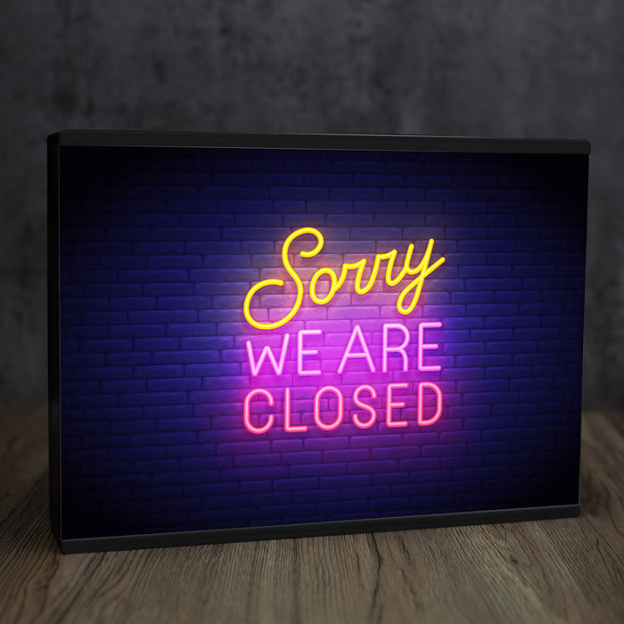 A4 Personalite - Light Box Room Sign XL Closed