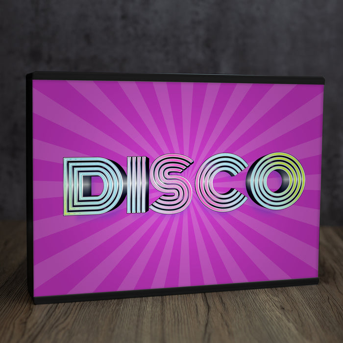 A4 Personalite - Light Box Room Sign XL Disco