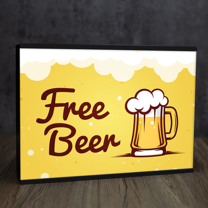 A4 Personalite - Light Box Room Sign XL Free Beer