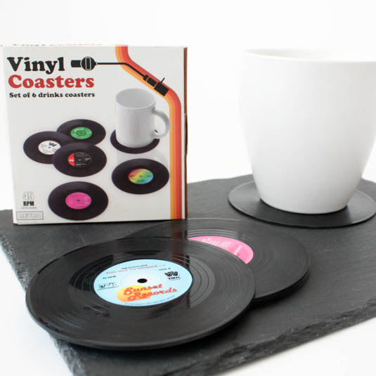 Retro Vinyl Coasters