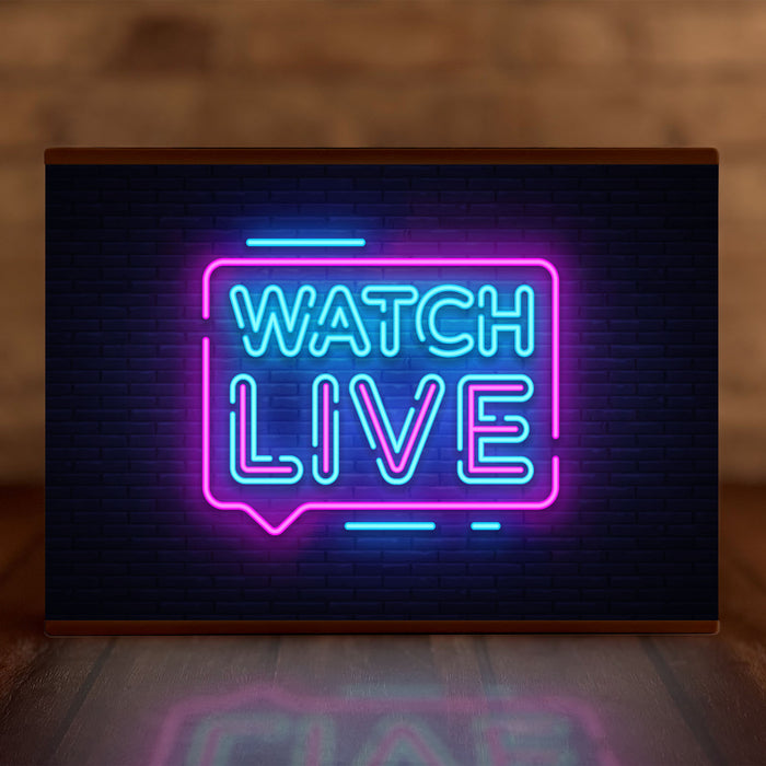 A4 Personalite - Light Box Room Sign XL Watch Live