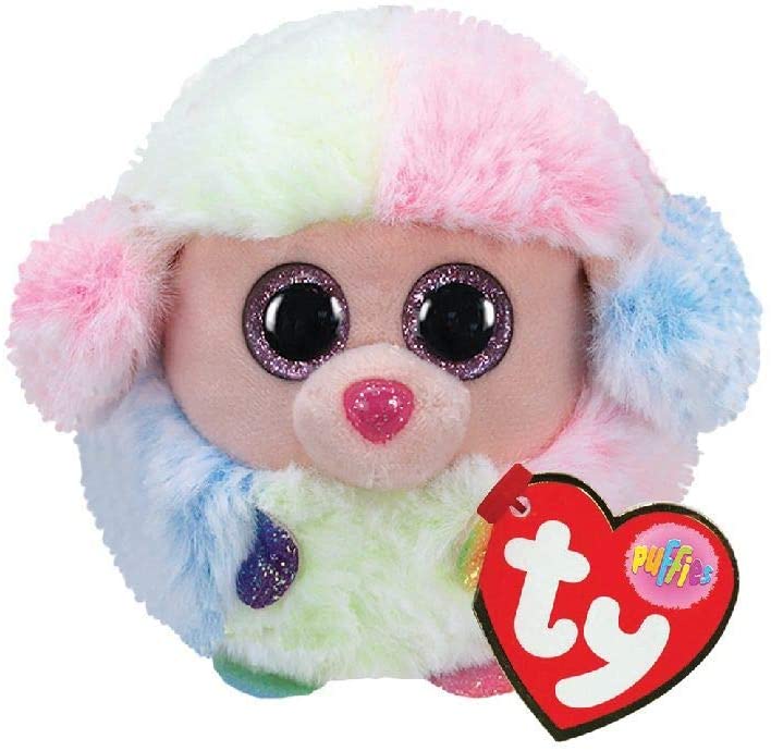 RAINBOW POODLE - TY PUFFIES- REG
