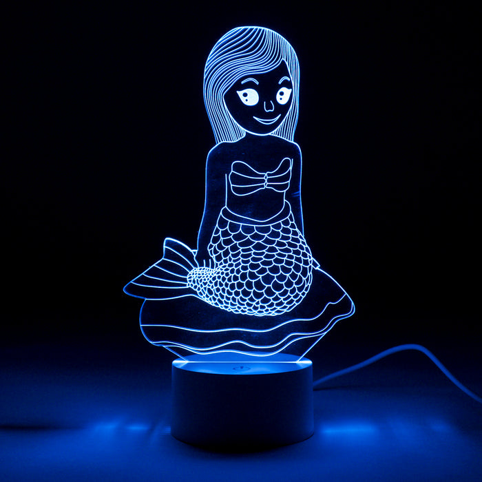 3D Mermaid Lamp