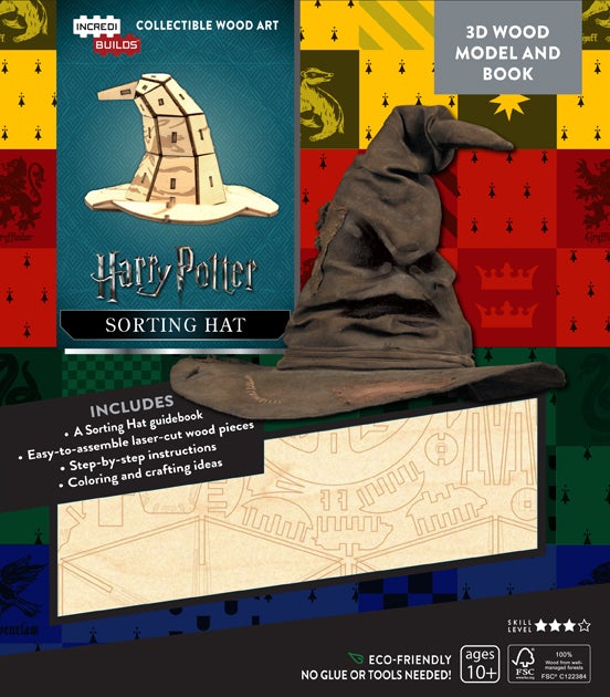Harry Potter Sorting Hat 3D Wood Model