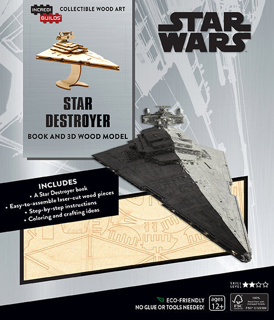 Star Wars Star Destroyer 3D Wood Model