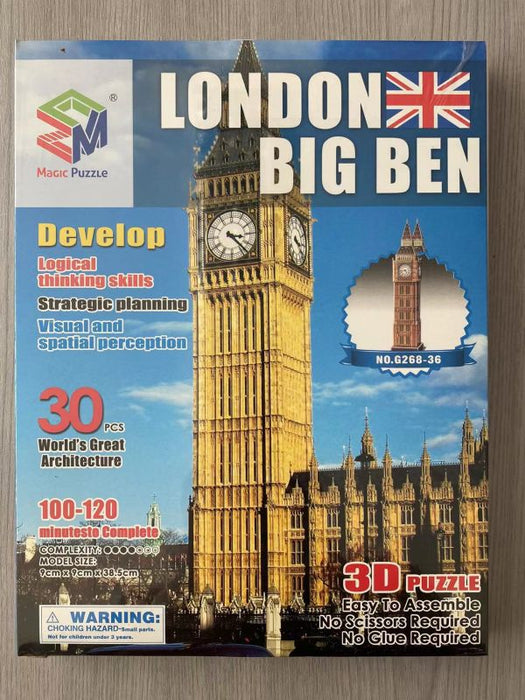 London Big Ben 30 pcs - 3D puzzle