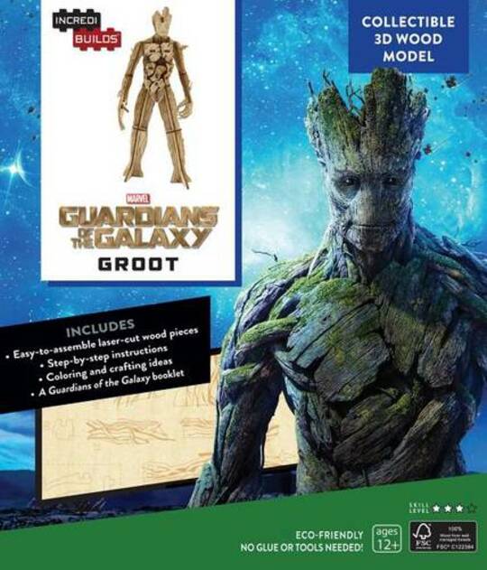 Marvel Groot 3D Wood Model