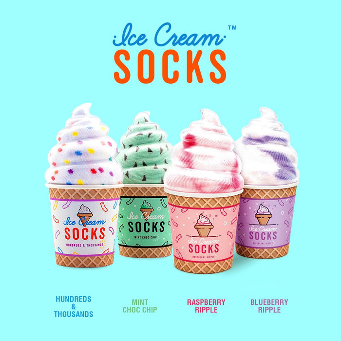 Ice Cream Socks Blueberry Ripple