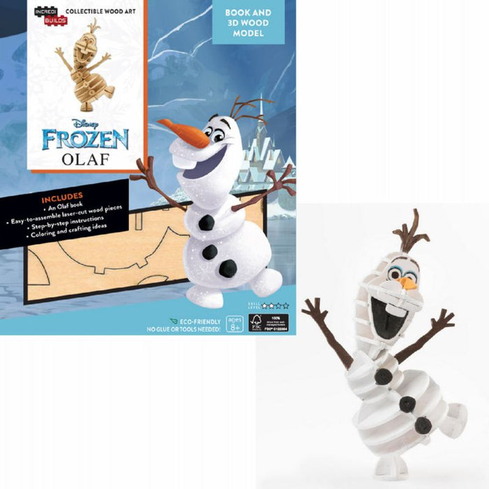 Disney Frozen Olaf Figure 3D Wood Model