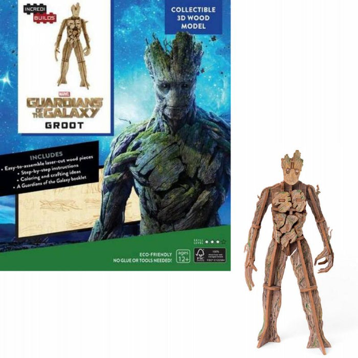 Marvel Groot 3D Wood Model