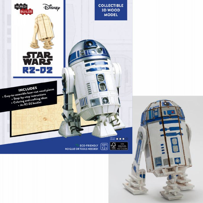 Star Wars R2-D2 3D Wood Model