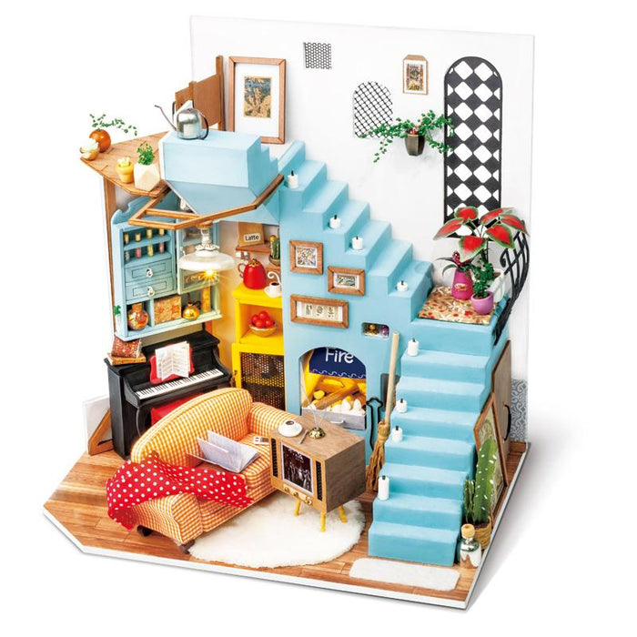 Joy's Peninsula Living Room-DIY Dollhouse