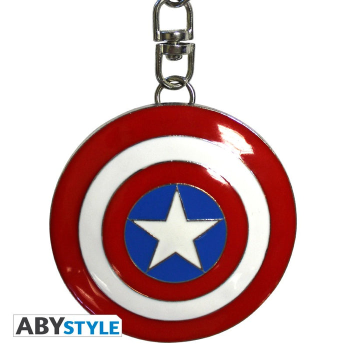 MARVEL-Keychain 3D Shield Captain Americ