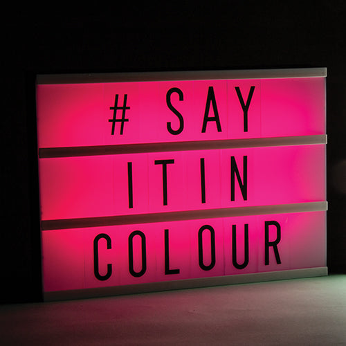 Colour Changing Light Up Message Board