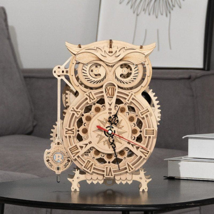 [ROKR] Owl Clock 3D Wooden Puzzle